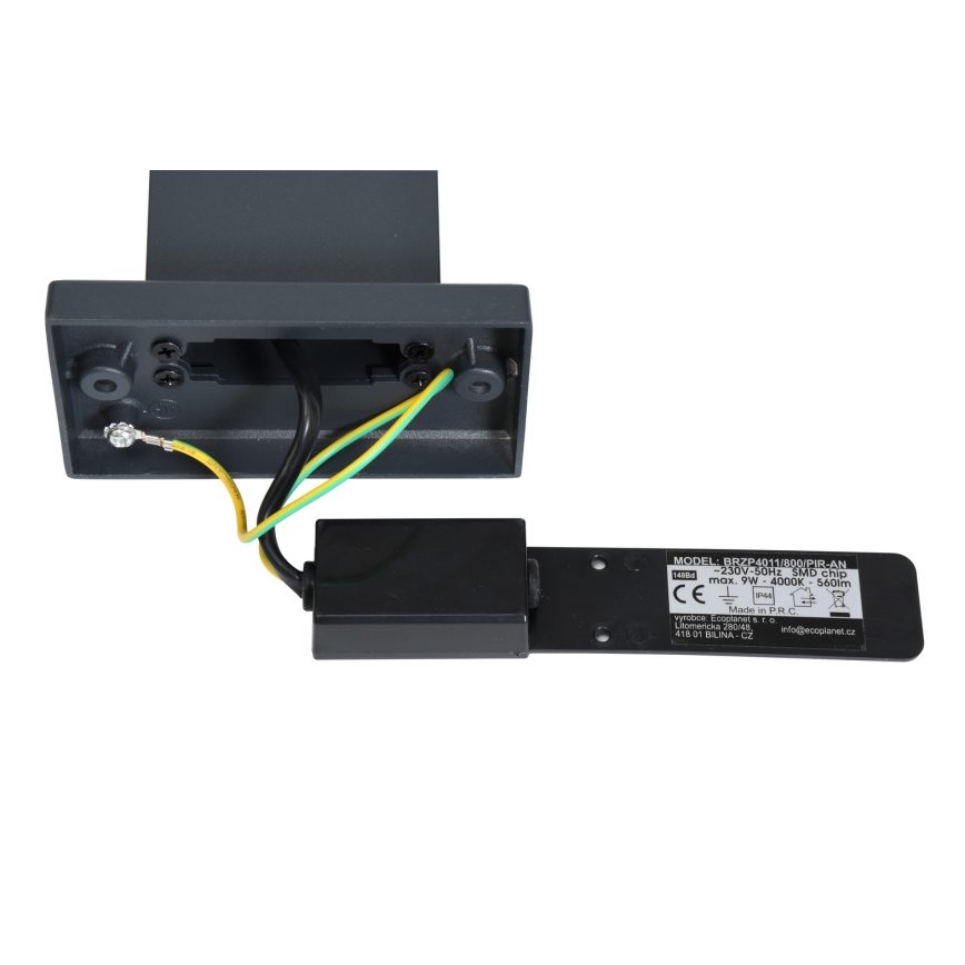 Brilagi - LED Vanjska lampa sa senzorom ARCELO LED/9W/230V 80 cm IP44