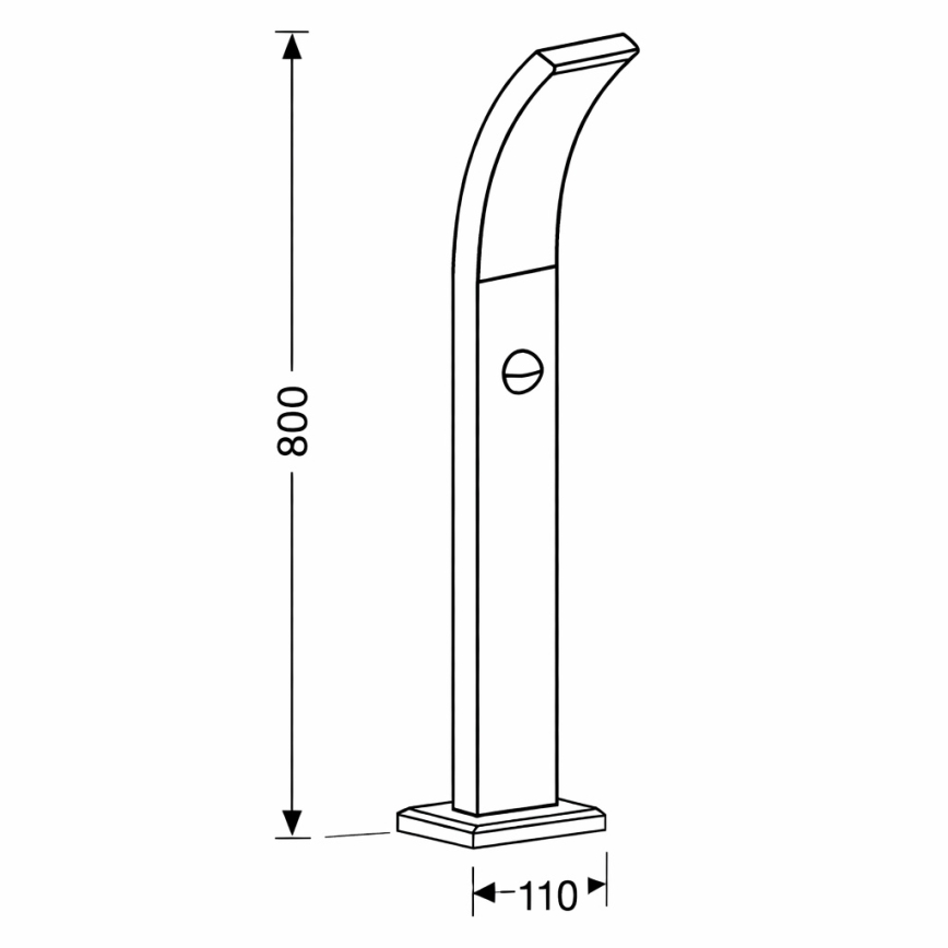 Brilagi - LED vanjska lampa sa senzorom ARCELO LED/9W/230V 80 cm IP44