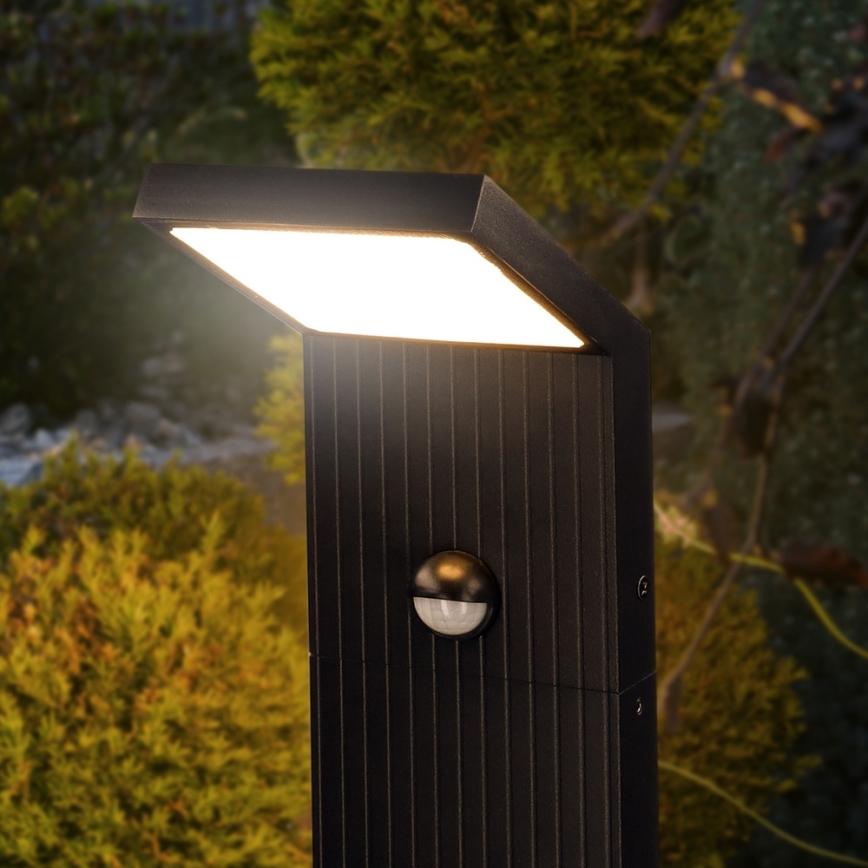 Brilagi - LED vanjska lampa sa senzorom RIANO LED/8W/230V antracit IP65 80 cm