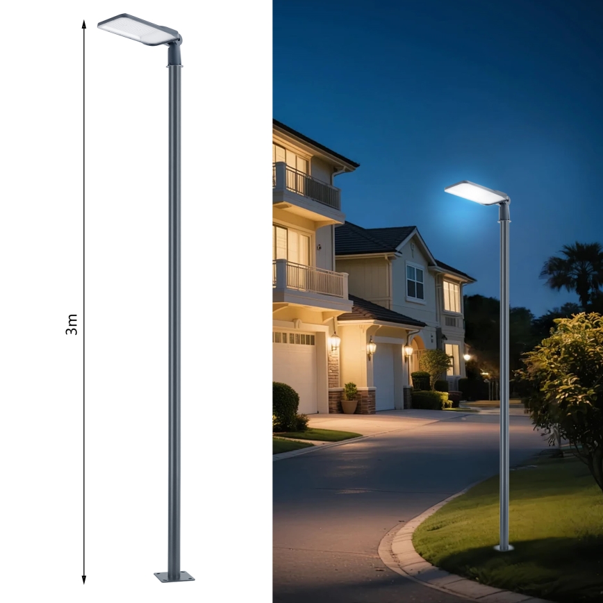 Brilagi - LED vanjska ulična svjetiljka sa stupom i zglobom 3 m URBANLIGHT LED/200W/230V antracit IP65