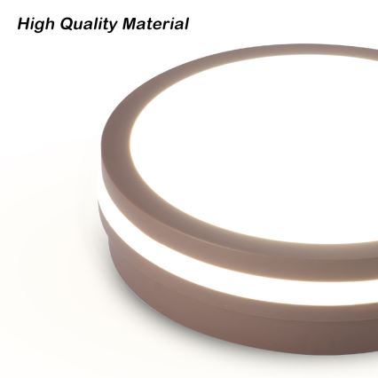 Brilagi - LED vanjska stropna svjetiljka BENE LED/18W/230V, promjer 21,5 cm, smeđa, IP54