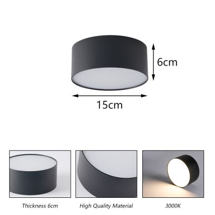 BRILAGI - LED vanjska stropna svjetiljka FORIS LED/20W/230V Ø 15 cm bijela IP44