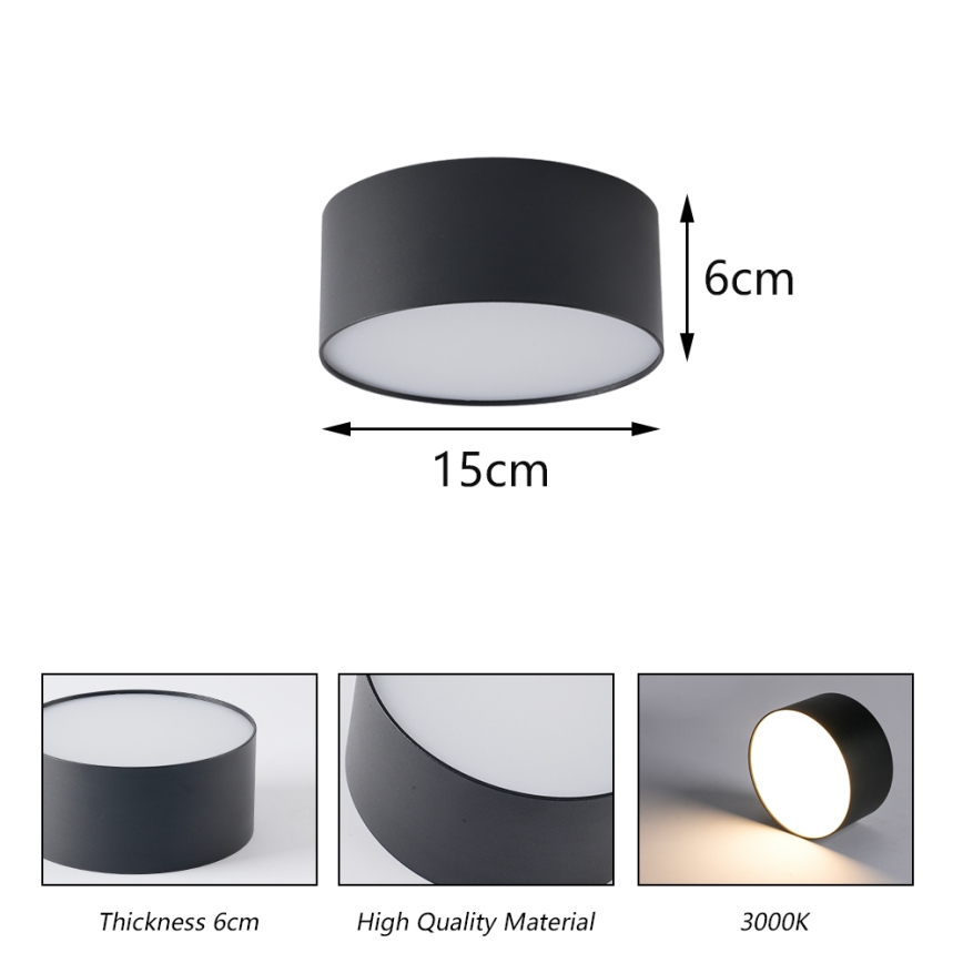 BRILAGI - LED vanjska stropna svjetiljka FORIS LED/20W/230V Ø 15 cm bijela IP44