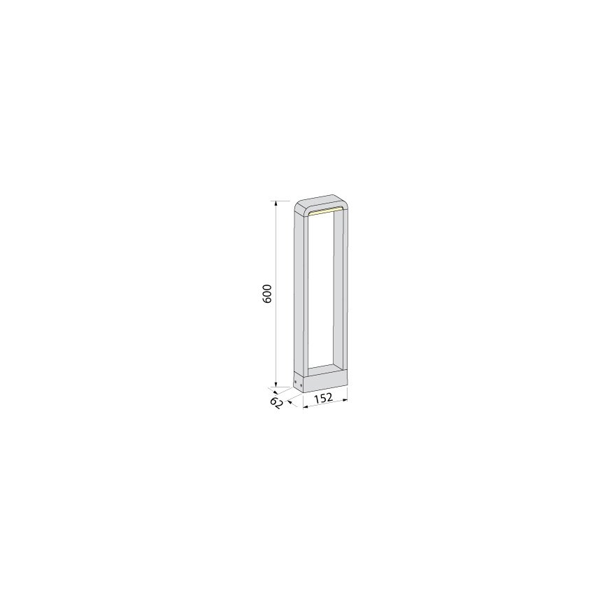 BRILAGI - LED vanjska svjetiljka BARI LED/10W/230V 4000K IP65 60 cm antracit