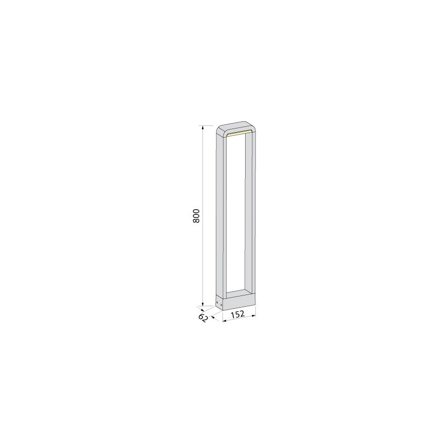 BRILAGI - LED vanjska svjetiljka BARI LED/10W/230V 4000K IP65 80 cm antracit