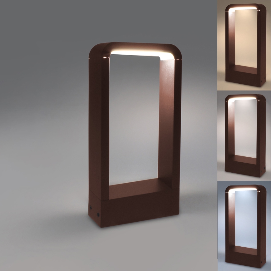 Brilagi - LED vanjska svjetiljka BARI LED/7W/230V 3000/4000/6000K smeđa IP54 30 cm