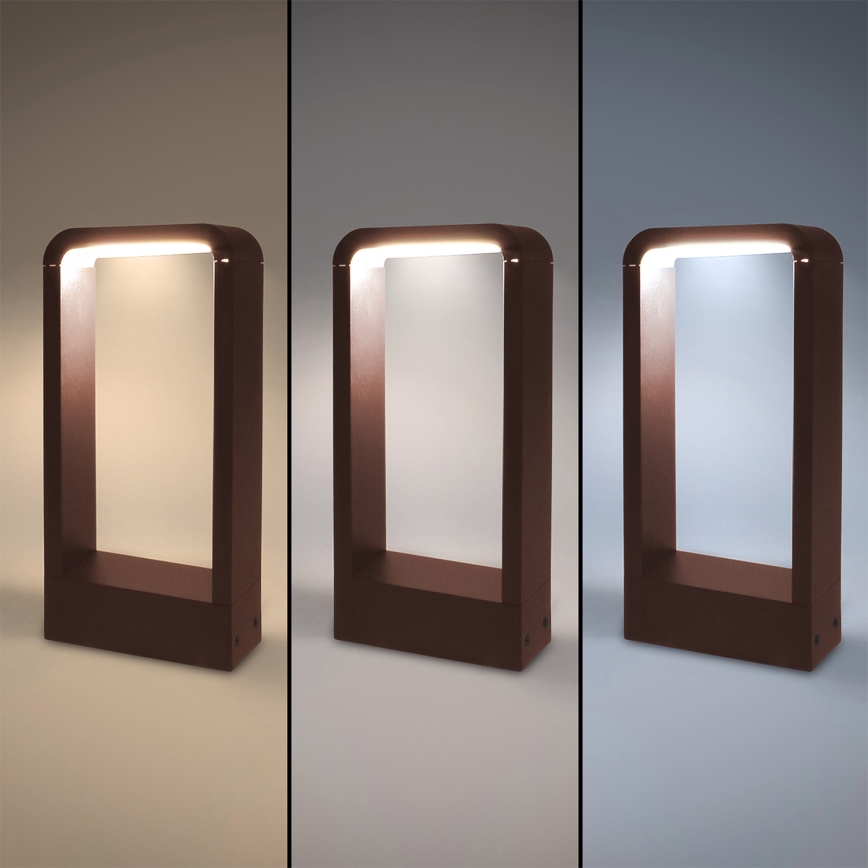 Brilagi - LED vanjska svjetiljka BARI LED/7W/230V 3000/4000/6000K smeđa IP54 30 cm