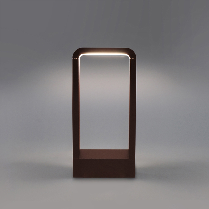 Brilagi - LED vanjska svjetiljka BARI LED/7W/230V 3000/4000/6000K smeđa IP54 30 cm