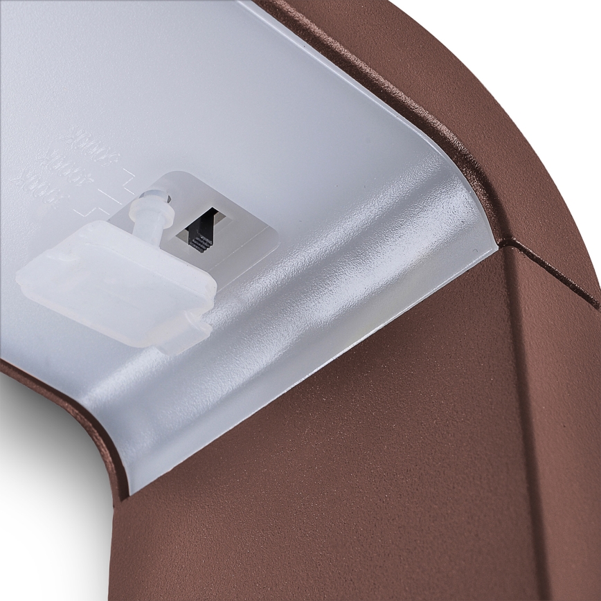 Brilagi - LED vanjska svjetiljka BARI LED/7W/230V 3000/4000/6000K smeđa IP54 30 cm