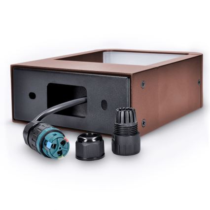 Brilagi - LED vanjsko zidno svjetlo BARI LED/7W/230V 3000/4000/6000K smeđa IP54