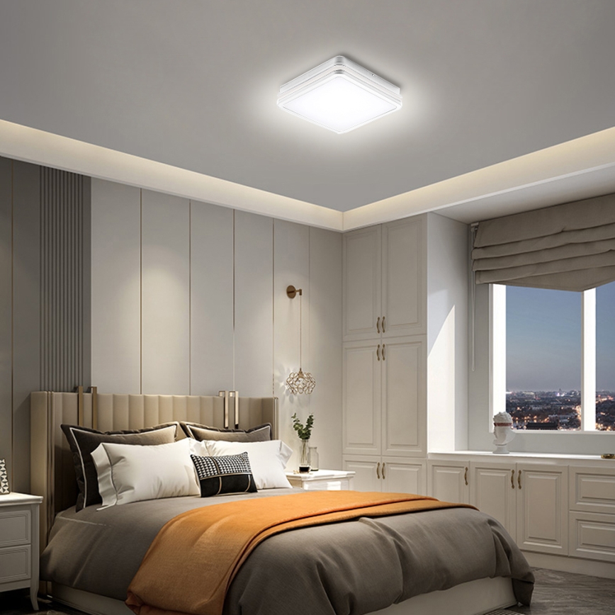 Brilagi - LED vanjska svjetiljka BENE LED/18W/230V 22x22 cm bijela IP54