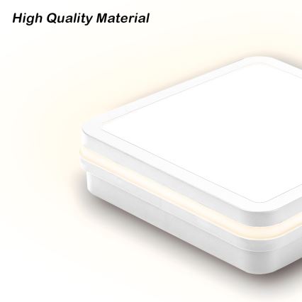 Brilagi - LED vanjska svjetiljka BENE LED/18W/230V 22x22 cm bijela IP54