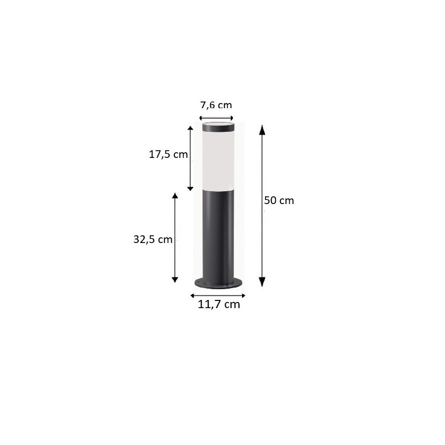 BRILAGI - LED vanjska svjetiljka ELIA 1xE27/7W/230V 4000K IP44 50 cm antracit