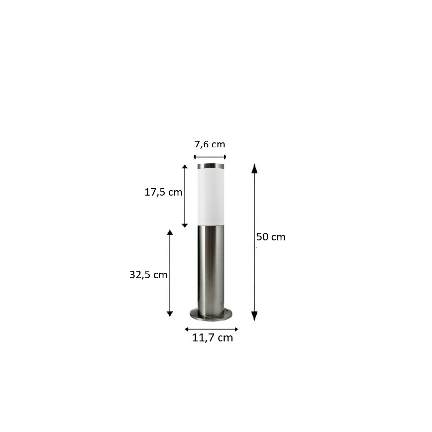 BRILAGI - LED vanjska svjetiljka ELIA 1xE27/7W/230V 4000K IP44 50 cm matni krom