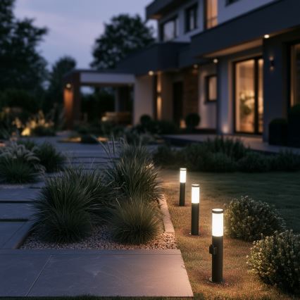 BRILAGI - LED vanjska lampa s utičnicom ELIA 1xE27/7W/230V 4000K IP44 50 cm antracit
