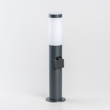 BRILAGI - LED vanjska lampa ELIA s mogućnošću prigušivanja i utičnicom 1xE27/6W/230V 2700-6500K IP44 Wi-Fi 50 cm antracit