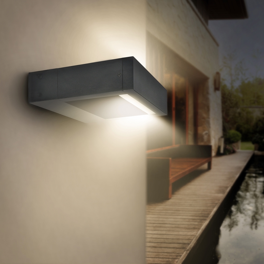 Brilagi - LED Vanjska zidna svjetiljka RAGUSA LED/7W/230V 3000/4000/6000K antracit IP54