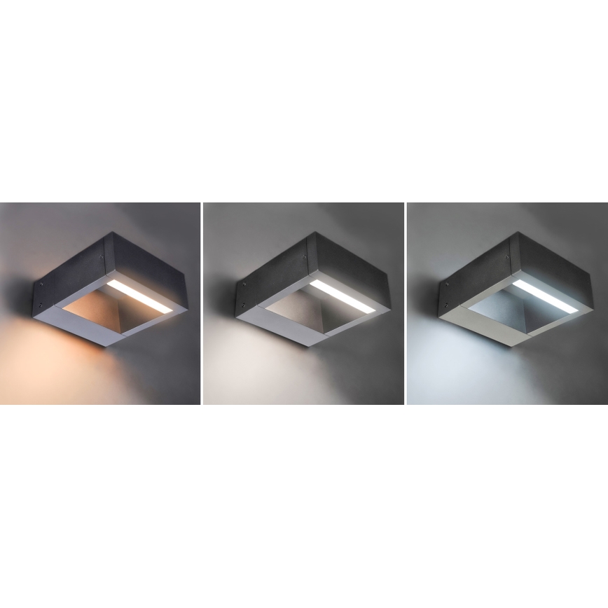 Brilagi - LED Vanjska zidna svjetiljka RAGUSA LED/7W/230V 3000/4000/6000K antracit IP54