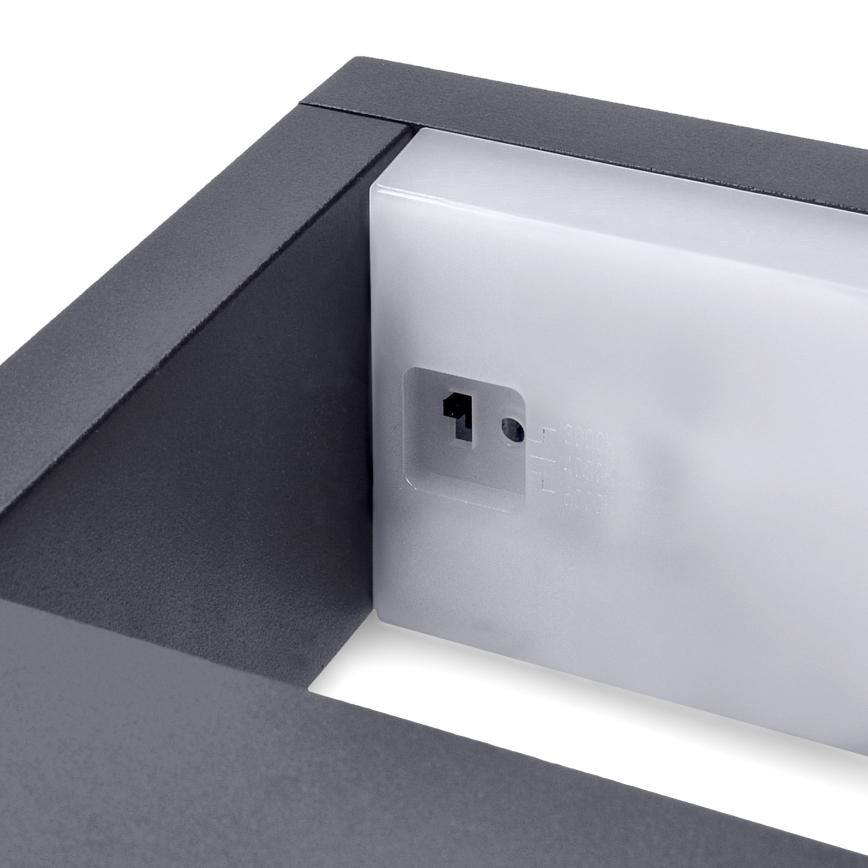 Brilagi - LED Vanjska zidna svjetiljka RAGUSA LED/7W/230V 3000/4000/6000K antracit IP54