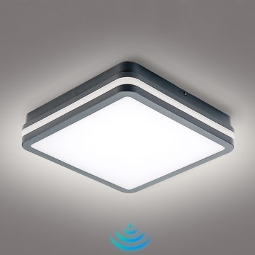 Brilagi - LED vanjska svjetiljka s detektorom pokreta BENE LED/24W/230V 26x26 cm antracit IP54