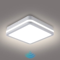 Brilagi - LED vanjska svjetiljka s senzorom BENE LED/18W/230V 22x22 cm bijela IP54