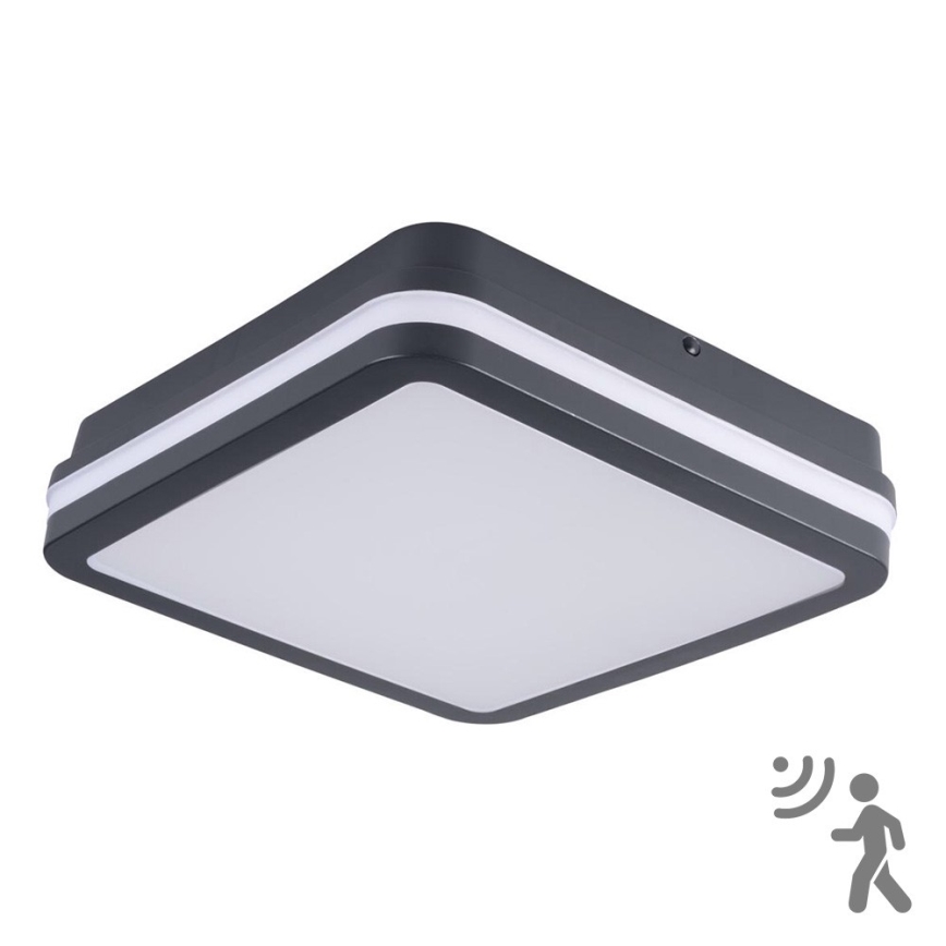 Brilagi - LED vanjska svjetiljka sa senzorom BENE LED/18W/230V 22x22 cm antracit IP54