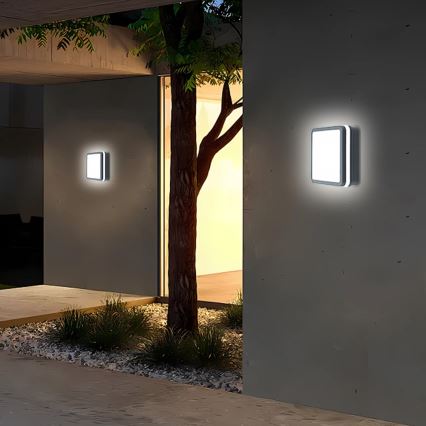 Brilagi - LED vanjska svjetiljka sa senzorom BENE LED/18W/230V 22x22 cm antracit IP54