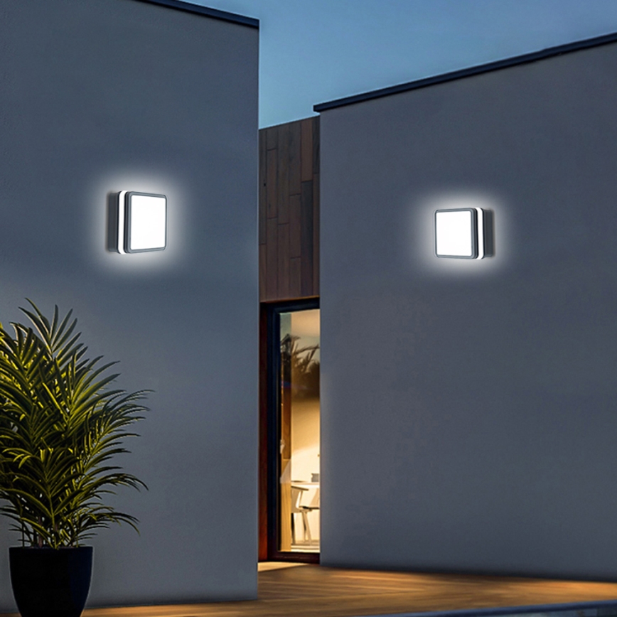 Brilagi - LED vanjska svjetiljka sa senzorom BENE LED/18W/230V 22x22 cm antracit IP54