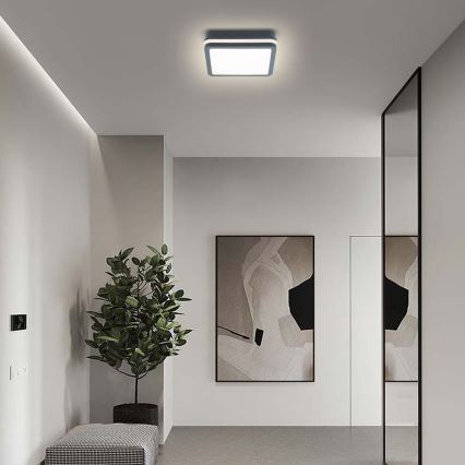Brilagi - LED vanjska svjetiljka sa senzorom BENE LED/18W/230V 22x22 cm antracit IP54