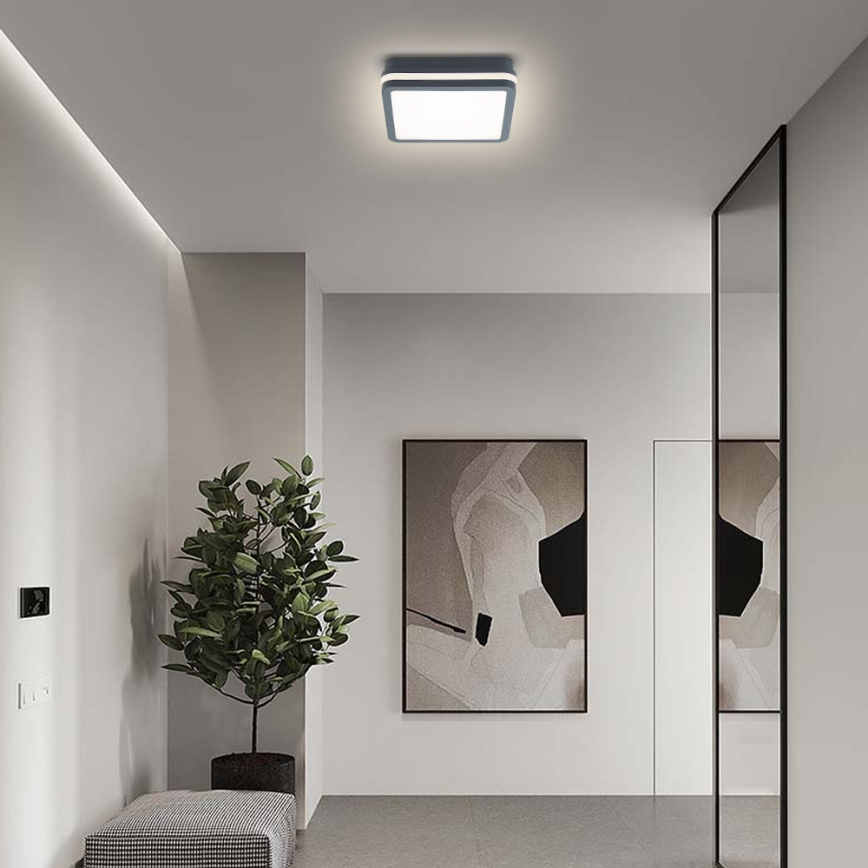 Brilagi - LED vanjska svjetiljka sa senzorom BENE LED/18W/230V 22x22 cm antracit IP54