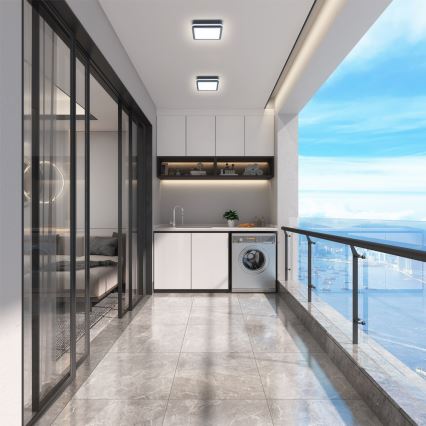 Brilagi - LED vanjska svjetiljka sa senzorom BENE LED/18W/230V 22x22 cm antracit IP54