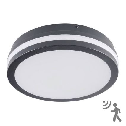 Brilagi - LED vanjsko svjetlo s senzorom BENE LED/18W/230V promjer 22 cm antracit IP54