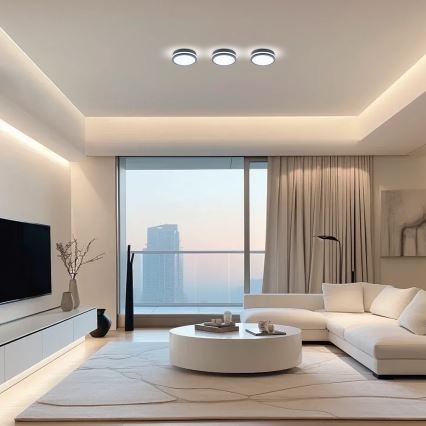 Brilagi - LED vanjsko svjetlo s senzorom BENE LED/18W/230V promjer 22 cm antracit IP54