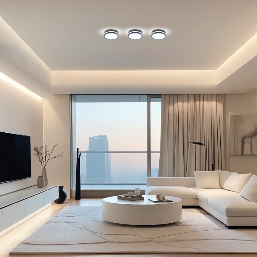 Brilagi - LED vanjsko svjetlo s senzorom BENE LED/18W/230V promjer 22 cm antracit IP54