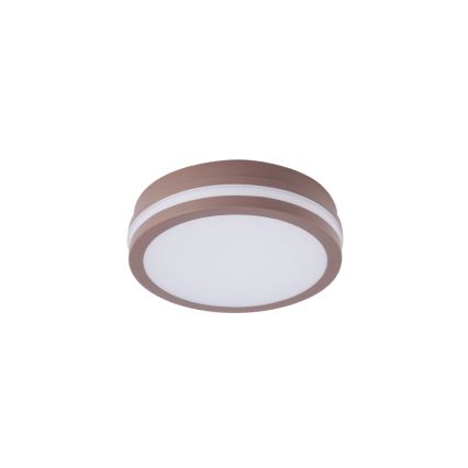 Brilagi - LED vanjsko stropno svjetlo BENE sa senzorom LED/18W/230V, promjer 21,5 cm, smeđa, IP54