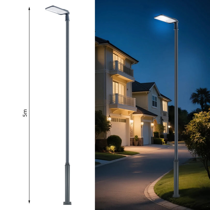 Brilagi - LED vanjska ulična svjetiljka sa stupom i zglobom visine 5 m URBANLIGHT LED/200W/230V antracit IP65