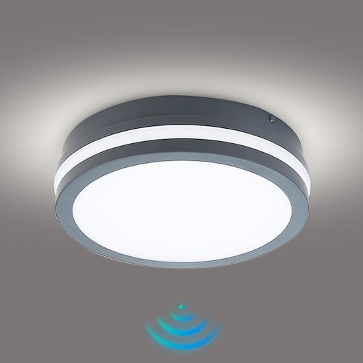 Brilagi - LED Vanjska svjetiljka sa senzorom BENE LED/18W/230V pr. 22 cm antracit IP54