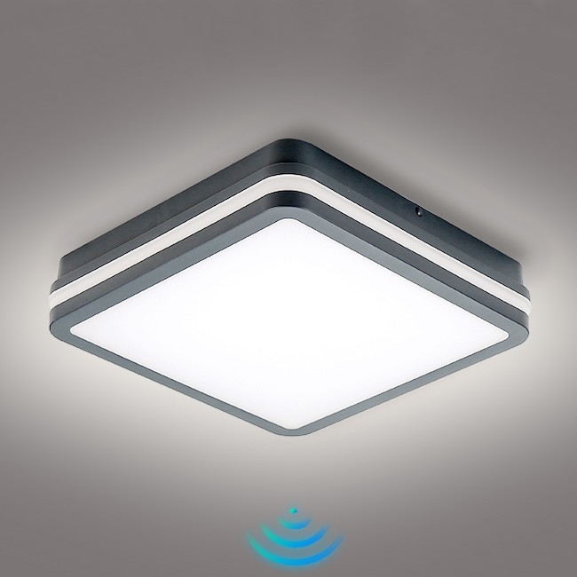 Brilagi - LED Vanjska svjetiljka sa senzorom BENE LED/24W/230V 26x26 cm antracit IP54