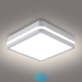 Brilagi - LED vanjska svjetiljka sa senzorom BENE LED/24W/230V 26x26 cm bijela IP54