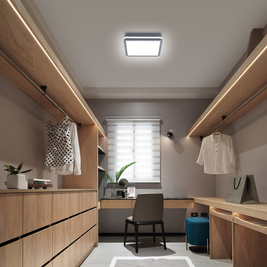 Brilagi - LED Vanjska svjetiljka sa senzorom BENE LED/24W/230V 26x26 cm antracit IP54