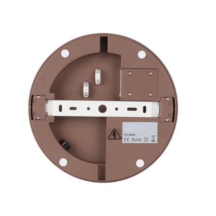 Brilagi - vanjska LED svjetiljka s detektorom pokreta BENE LED/24W/230V promjer 26 cm smeđa IP54