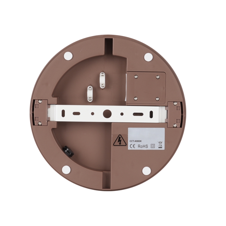 Brilagi - vanjska LED svjetiljka s detektorom pokreta BENE LED/24W/230V promjer 26 cm smeđa IP54
