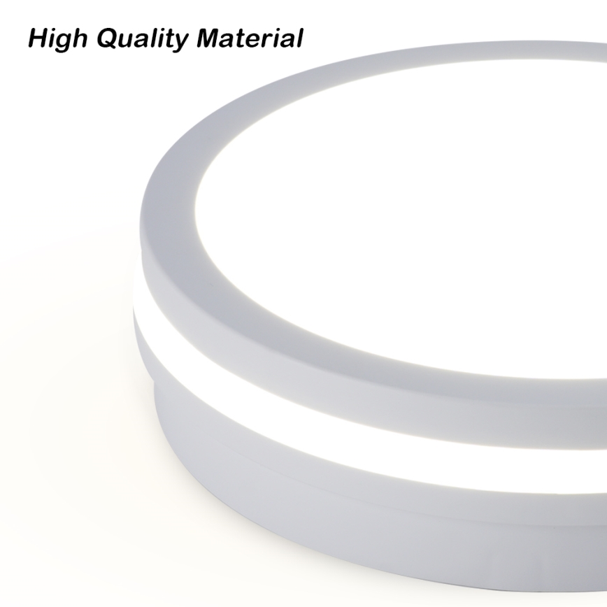 Brilagi - LED vanjska stropna svjetiljka s senzorom BENE LED/24W/230V Ø 26 cm bijela IP54