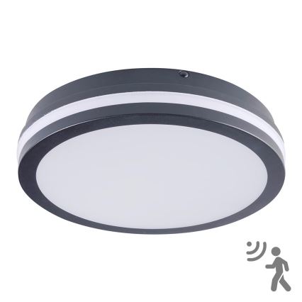 Brilagi - LED vanjska svjetiljka sa senzorom BENE LED/24W/230V Ø 26 cm antracitna IP54