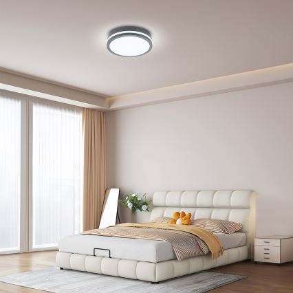 Brilagi - LED vanjska svjetiljka sa senzorom BENE LED/24W/230V Ø 26 cm antracitna IP54