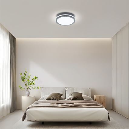 Brilagi - LED vanjska svjetiljka sa senzorom BENE LED/24W/230V Ø 26 cm antracitna IP54