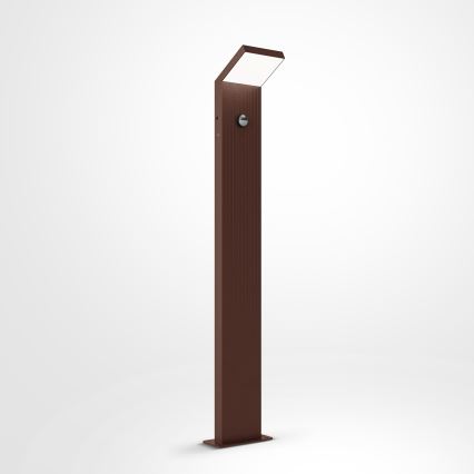 Brilagi - LED vanjska svjetiljka sa senzorom RIANO LED/8W/230V smeđa IP65 80 cm