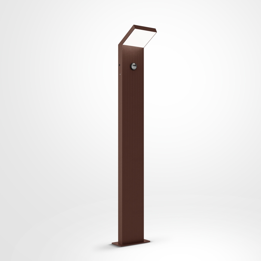 Brilagi - LED vanjska svjetiljka sa senzorom RIANO LED/8W/230V smeđa IP65 80 cm