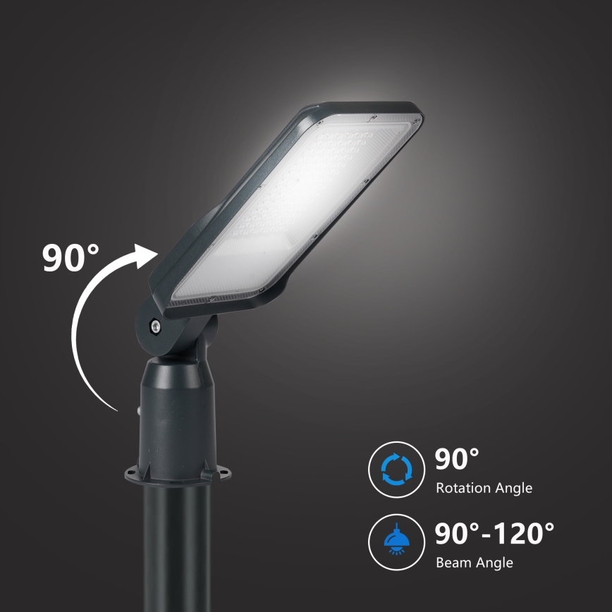 Brilagi - LED vanjska ulična svjetiljka sa stupom i zglobom 3 m URBANLIGHT LED/50W/230V antracit IP65