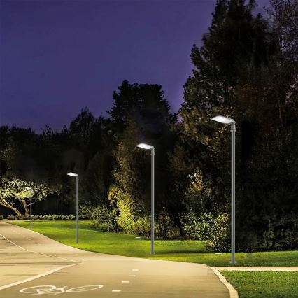 Brilagi - LED vanjska ulična svjetiljka sa stupom i zglobom 3 m URBANLIGHT LED/100W/230V siva IP65